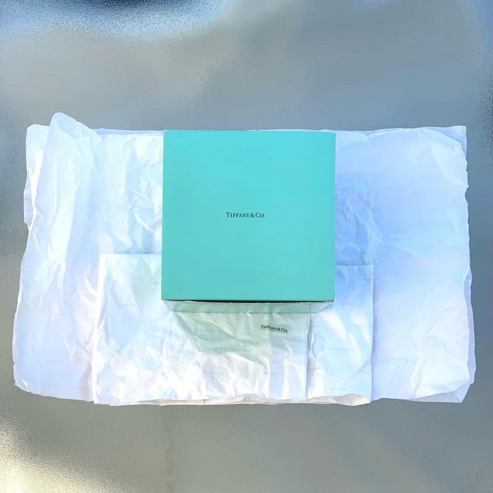 Tiffany & Co. Empty Cube Box No. 148 with Branded Tissue Paper